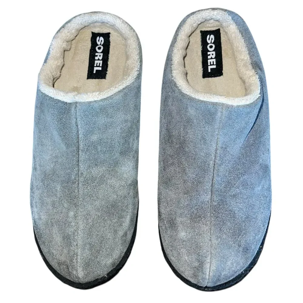 Sorel Youth Mules Suede Sherpa